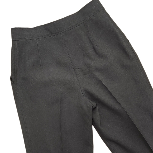 VINTAGE Courreges Paris Trousers, Black Worster Wool, France A, US Womens 4 - Picture 5 of 11